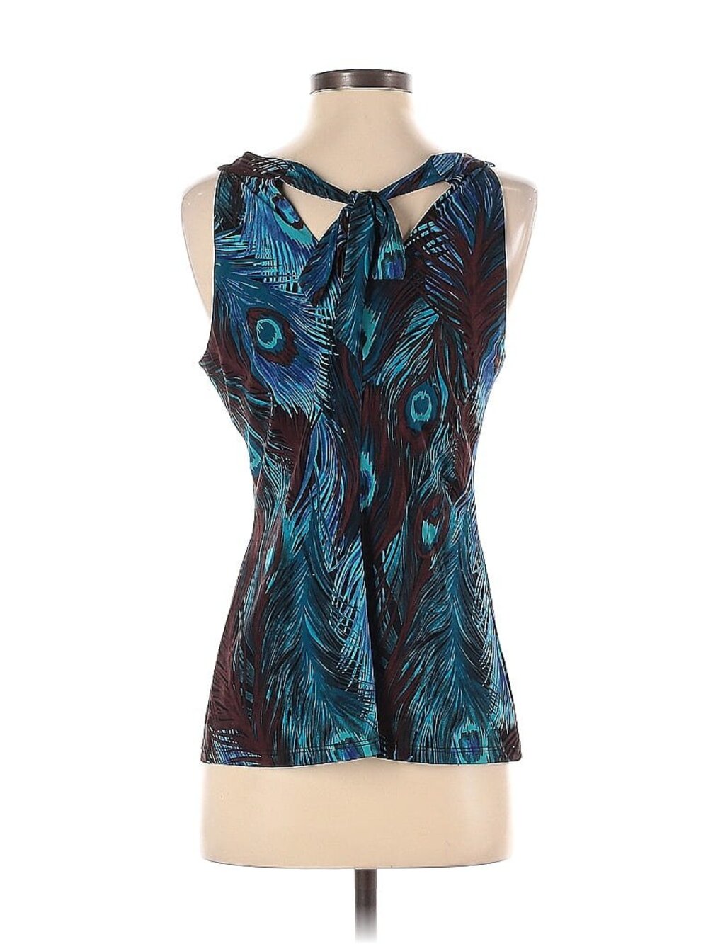 Cache Size S peacock tropical tank top - Picture 2 of 3